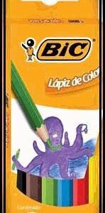 LAPIZ COLOR CORTO BIC X 6