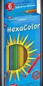 LAPIZ COLOR CORTO PAX HEXACOLOR X 6