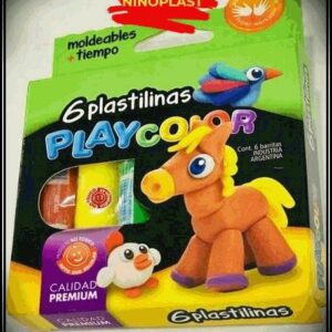 PLASTILINA X 6 EN BARRA PLAYCOLOR