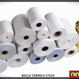 ROLLOS MAQUINA  57X20 DOBLE QUIMICO SELF/SELF