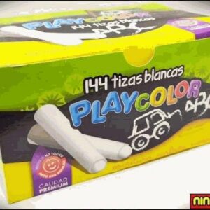 TIZA BLANCA PLAYCOLOR X 144