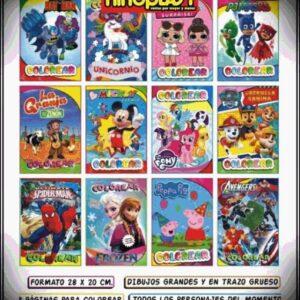 LIBRITOS  PARA COLOREAR CON STICKER