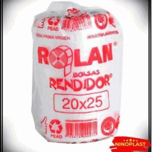 POLIETILENO ROLLO DOBLE 20X30 ROJO