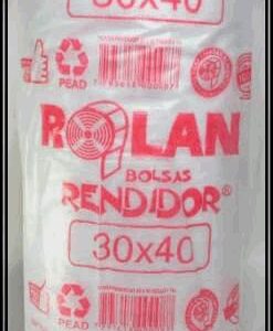 POLIETILENO ROLLO DOBLE 30X40 ROJO