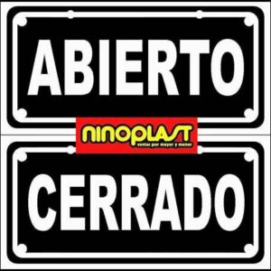 CARTEL ABIERTO-CERRADO