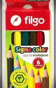 LAPIZ COLOR X V6 CORTO EN CAJA LUCAS