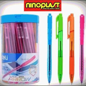 BOLIGRAFO/LAPICERA ARROW RETRACTIL COLORES 0.7
