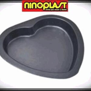 MOLDE DE TORTA CON FORMA DE CORAZON DE TEFLON CON DOBLE CAPA 23X23