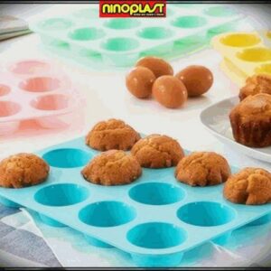 MOLDE PARA MUFFINS X12 DE SILICONA 30X22
